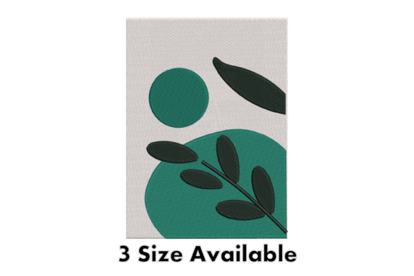 Abstract Leaf Modern Embroidery Art Review
