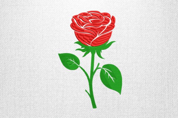 Classic Red Rose Embroidery Design Review