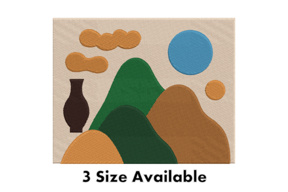 Colorful Hills Landscape Embroidery File Review