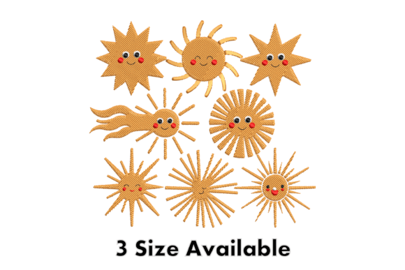 Cute Sun Faces Embroidery Design Review for Pros