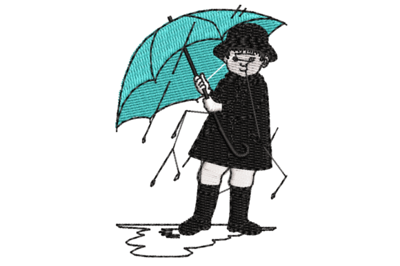 Little Girl with Umbrella Embroidery Review