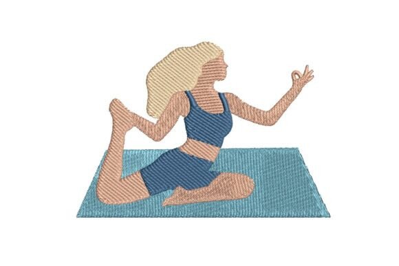 Mermaid Pose Yoga Embroidery Design Review