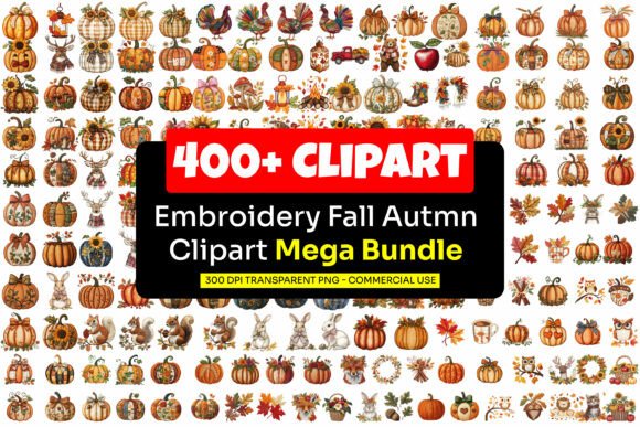 Review: Embroidery Fall Autumn Clipart Bundle
