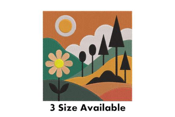 Review: Floral Landscape Embroidery Design for Gifts