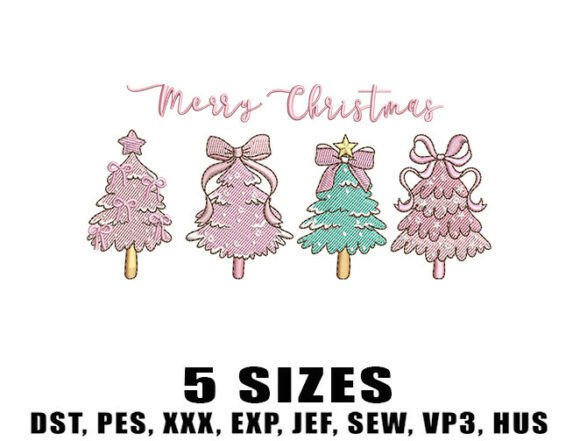 Romantic Pink Tree Embroidery Design Review