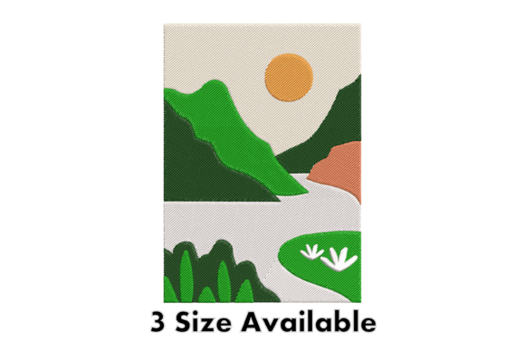 Scenic Mountain River Embroidery Art Review