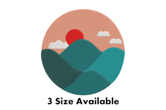 Sunset Mountain Embroidery Design File Review