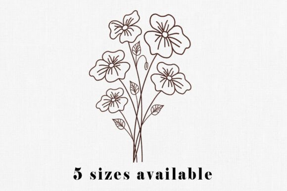 Wildflower Outline Embroidery Design Review