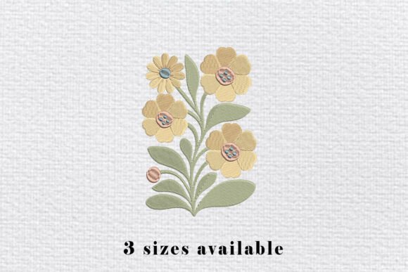 Yellow Floral Embroidery Design Review